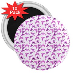 Violet Winter Hats 3  Magnets (10 Pack)  by snowwhitegirl
