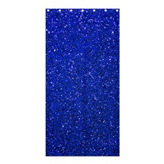 Blue Glitter Shower Curtain 36  X 72  (stall)  by snowwhitegirl