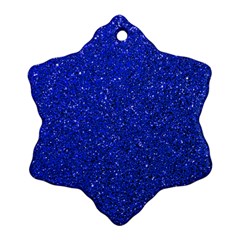 Blue Glitter Ornament (snowflake) by snowwhitegirl
