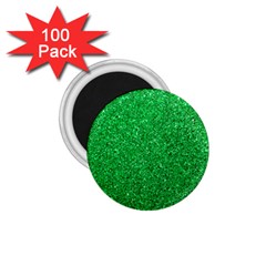 Green Glitter 1 75  Magnets (100 Pack)  by snowwhitegirl