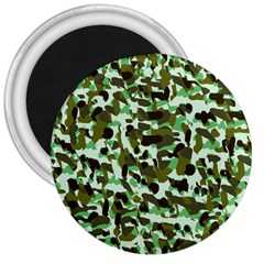 Brownish Green Camo 3  Magnets by snowwhitegirl