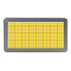 Yellow Sun Plaid Memory Card Reader (mini) by snowwhitegirl