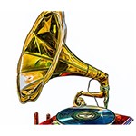 Vintage Gramophone Deluxe Canvas 14  x 11  (Stretched) 14  x 11  x 1.5  Stretched Canvas