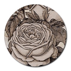 Flowers 1776630 1920 Round Mousepads by vintage2030