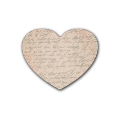 Letter Heart Coaster (4 Pack)  by vintage2030