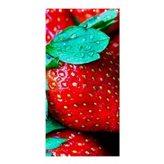 Red Strawberries Shower Curtain 36  X 72  (stall)  by FunnyCow