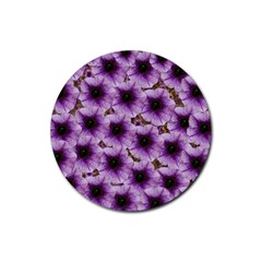 The Sky Is Not The Limit For Beautiful Big Flowers Rubber Coaster (round)  by pepitasart