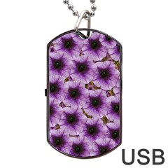 The Sky Is Not The Limit For Beautiful Big Flowers Dog Tag Usb Flash (two Sides) by pepitasart