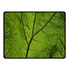 Butterbur Leaf Plant Veins Pattern Double Sided Fleece Blanket (small)  by Sapixe