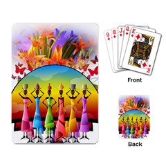 African Americn Art African American Women Playing Cards Single Design by AlteredStates