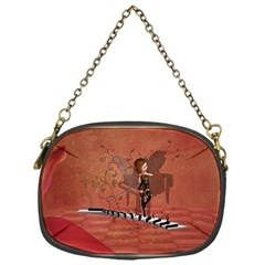 Cute Fairy Dancing On A Piano Chain Purse (one Side) by FantasyWorld7