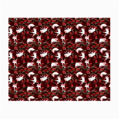Cartoon Mouse Christmas Pattern Small Glasses Cloth (2-side) by Alisyart