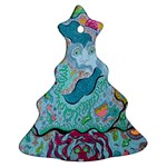 Mystic Mermaid Christmas Tree Ornament (Two Sides) Front
