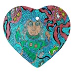 Mesmerizing Mermaid Heart Ornament (Two Sides) Back