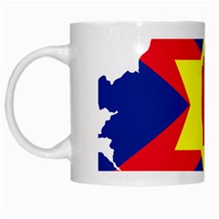 Ulster Nationalists Flag Map Of Northern Ireland White Mugs by abbeyz71
