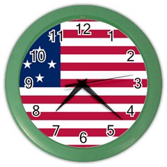 Flag Of Vermont, 1804-1837 Color Wall Clock by abbeyz71