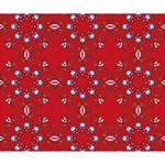 Embroidery Paisley Red Deluxe Canvas 14  x 11  (Stretched) 14  x 11  x 1.5  Stretched Canvas