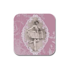 Lady 1112861 1280 Rubber Square Coaster (4 Pack)  by vintage2030