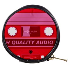 Red Cassette Mini Makeup Bag by vintage2030