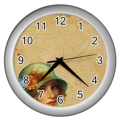 Old 1064510 1920 Wall Clock (silver) by vintage2030
