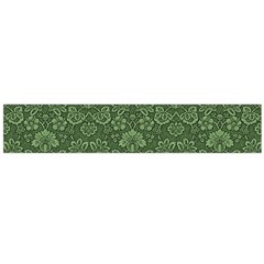 Damask Green Large Flano Scarf  by vintage2030