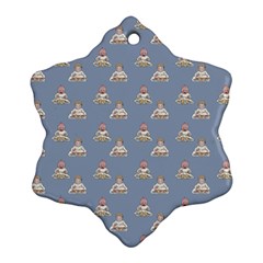 Vintage Baby Pattern Ornament (snowflake) by snowwhitegirl
