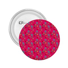 Vintage Floral Pink 2 25  Buttons by snowwhitegirl