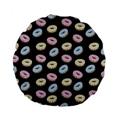 Donuts Pattern Standard 15  Premium Round Cushions by Valentinaart