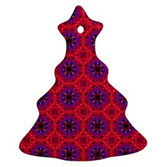 Retro Abstract Boho Unique Christmas Tree Ornament (two Sides) by Sapixe