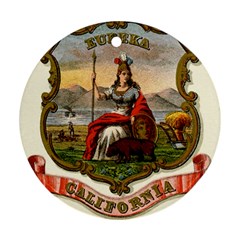 Historical Coat Of Arms Of California Round Ornament (two Sides) by abbeyz71