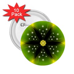 Christmas Flower Nature Plant 2 25  Buttons (10 Pack)  by Sapixe