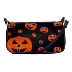 Halloween Pumpkin Autumn Fall Shoulder Clutch Bag by Sapixe