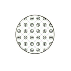 Logo Kekistan Pattern Elegant With Lines On White Background Hat Clip Ball Marker (4 Pack) by snek