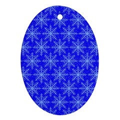Snowflake Digital Paper Ornament (oval) by Wegoenart