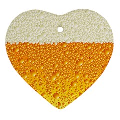 Bubble Beer Ornament (heart) by Wegoenart