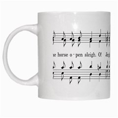 Jingle Bells Song Christmas Carol White Mugs by Simbadda