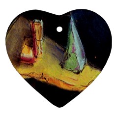Cosmicchristmastree Heart Ornament (two Sides) by chellerayartisans