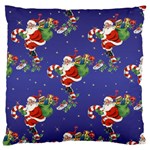 Christmas Vintage Santa Background Standard Flano Cushion Case (Two Sides) Back