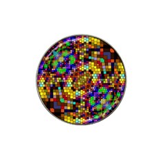 Color Mosaic Background Wall Hat Clip Ball Marker (4 Pack) by Wegoenart