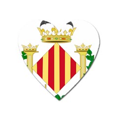 City Of Valencia Coat Of Arms Heart Magnet by abbeyz71