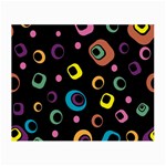 Abstract Background Retro 60s 70s Small Glasses Cloth (2-Side) Front