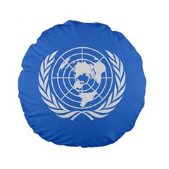 Flag Of United Nations, 1945-1947 Standard 15  Premium Round Cushions by abbeyz71