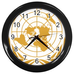 Emblem Of United Nations Wall Clock (black) by abbeyz71