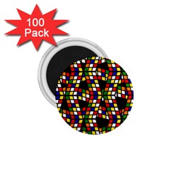 Graphic Pattern Rubiks Cube Cube 1 75  Magnets (100 Pack)  by Pakrebo