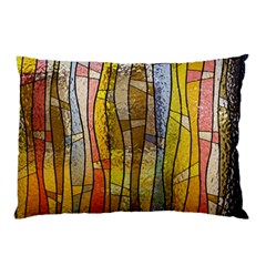 Stained Glass Window Colorful Pillow Case by Pakrebo