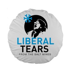 Liberal Tears Funny Screeching Democrat Screaming Standard 15  Premium Round Cushions by snek