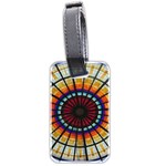 Background Stained Glass Window Luggage Tags (Two Sides) Back