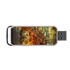 Flat Iron Building Architecture Portable Usb Flash (one Side) by Pakrebo