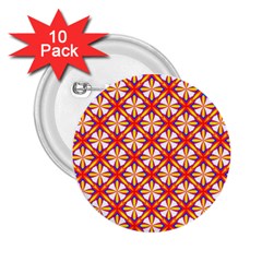 Hexagon Polygon Colorful Prismatic 2 25  Buttons (10 Pack)  by Alisyart