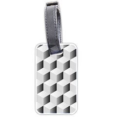 Cube Isometric Luggage Tags (one Side)  by Mariart